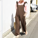 ブラウン | オールインワン レディース サロペット | REAL STYLE