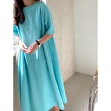 シアンブルー | ワンピース レディース マキシ丈 | REAL STYLE