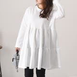 オフホワイト(裏起毛あり) | チュニック かわいい 長袖 | REAL STYLE