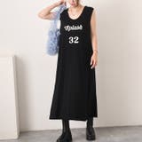 ブラック | ワンピース レディース ロゴプリント | REAL STYLE