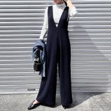 ネイビー | サロペット レディース オーバーオール | REAL STYLE