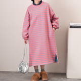 コーラルピンク | 裏起毛 ワンピース レディース | REAL STYLE