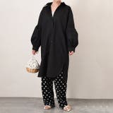 ブラック | シャツワンピース レディース 長袖 | REAL STYLE