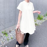 オフホワイト | チュニック ワンピース レディース | REAL STYLE