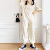 オートミール | オールインワン レディース 半袖 | REAL STYLE