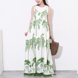 グリーン | キャミソールワンピース レディース ロング | REAL STYLE