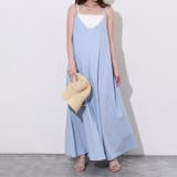 ライトブルー | キャミソールワンピース レディース ロング | REAL STYLE