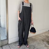 ブラック | サロペット レディース パンツ | REAL STYLE