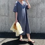 ブルーグレー | ワンピース 夏 半袖 | REAL STYLE