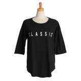 ブラック | CLASSICプリントスラブTシャツ レディース トップス | REAL STYLE