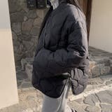 ブラック | キルティングコート レディース ノーカラー | REAL STYLE