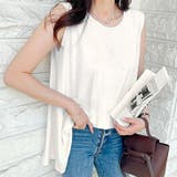 ホワイト | ノースリーブ タンクトップ カットソー | REAL STYLE