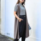 グレージュ | ジレ レディース 秋冬 | REAL STYLE