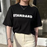 ブラック | Tシャツ 半袖 ロゴプリント | REAL STYLE