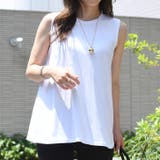 ホワイト | カットソー レディース ノースリーブ | REAL STYLE