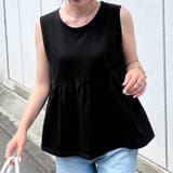 ブラック | カットソー レディース ノースリーブ | REAL STYLE