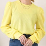 イエロー | ニットソー 春ニット パフスリーブ | REAL STYLE