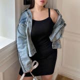 ブラック | キャミソール インナー ワンピース | REAL STYLE
