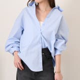 ライトブルー | シャツ レディース 長袖 | REAL STYLE