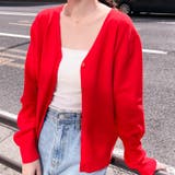 レッド | カーディガン レディース ニット | REAL STYLE