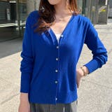ブルー | カーディガン レディース ニット | REAL STYLE