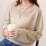 ベージュ | ニット レディース シアー | REAL STYLE
