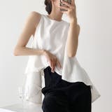 ホワイト | ブラウス レディース ノースリーブ | REAL STYLE