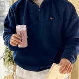 ネイビー | ハーフジップ ボア フリース | REAL STYLE