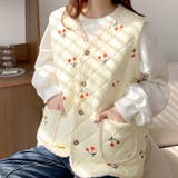 チェリー(クリーム) | ハルモニチョッキ おしゃれ ベスト | REAL STYLE