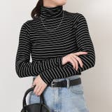 ブラック | カットソー レディース ハイネック | REAL STYLE