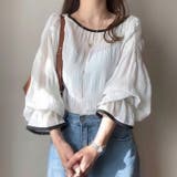 ホワイト | シアートップス ブラウス レディース | REAL STYLE