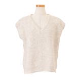 ライトベージュ | ベスト ニット レディース | REAL STYLE