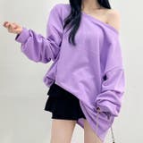 ラベンダー | ライトスウェット レディース 長袖 | REAL STYLE