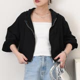 ブラック | レディース パーカー ブルゾン | REAL STYLE