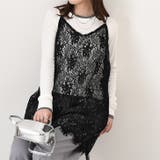 ブラック | レース キャミソール 重ね着 | REAL STYLE