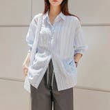 ブルー | シャツ レディース 長袖 | REAL STYLE