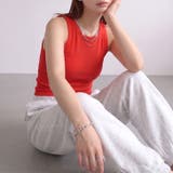 レッド | タンクトップ キャミソール トップス | REAL STYLE