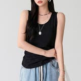ブラック | タンクトップ レディース 綿 | REAL STYLE