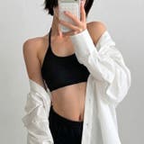 ブラック | キャミソール カップ付き ホルターネック | REAL STYLE