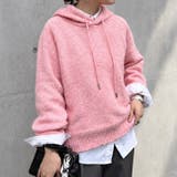 ピンク | ニットパーカー レディース 秋 | REAL STYLE