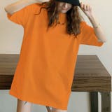 オレンジ | オーバーフィット半袖Tシャツ ビッグTシャツ BIG | REAL STYLE