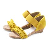 3063イエローsd | キッズサンダル コルク巻き ゴムストラップ | welleg