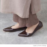 1220ダークブラウンクロコPU | エアスイート 走れるパンプス フラットヒールパンプス | welleg