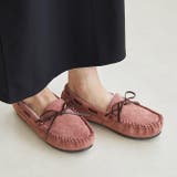 3094ローズピンク甲深SD | レディース モカシン ムートン | welleg