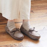 3236グレーベージュxレオパ甲深SD | レディース モカシン ムートン | welleg