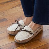 3221ベージュボア甲深SD | レディース モカシン ムートン | welleg