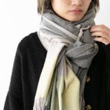 9182イエローチェックZK | 大判ストール マフラー ブランケット | welleg