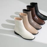 ショートブーツ レディース チャンキーヒール | welleg | 詳細画像3 