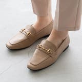 1034グレージュビットPU | ビットローファー レディース 幅広 | welleg