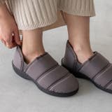 4013グレー | モックシューズ キルト すりっぱ | welleg